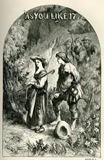Framed Print : As You Like It Print - Phoebe and Silvius