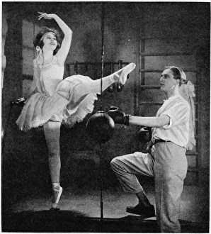 Lilian Harvey and Nils Asther rehearsing for The Girl in Tex Lilian Harvey and Nils Asther rehearsing for The Girl in Tex