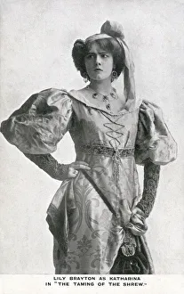 Lily Brayton as Katharina in The Taming of the Shrew Lily Brayton as Katharina in The Taming of the Shrew