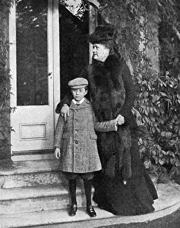 Lily Duchess of Marlborough with her son Lily Duchess of Marlborough with her son