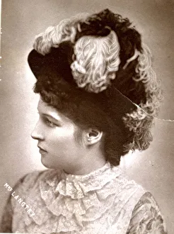 Lily or Lillie Langtry, Victorian actress Lily or Lillie Langtry, Victorian actress