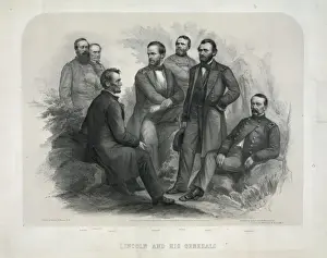 American History Prints: Lincoln and his generals