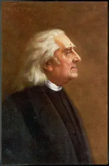 Hungarian Composer Prints: Liszt Postcard