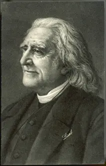 19th Century Art Prints: Liszt Smiling