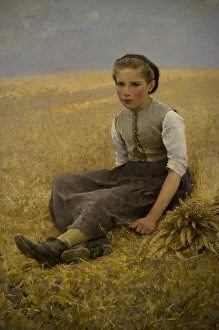 The Little Gleaner, 1884, by Hugo Salmson The Little Gleaner, 1884, by Hugo Salmson