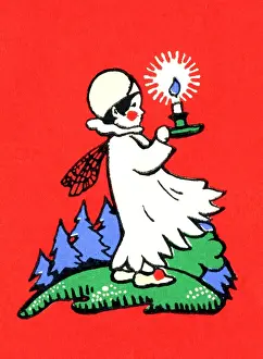 Little Pixie with Candle Print, c. 1930