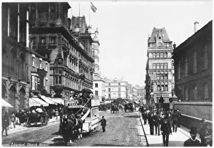 Prints of Church Street Liverpool Liverpool Prints: Liverpool - 1888 Church Street Liverpool Print