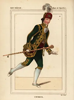 Livery of a French courier, Napoleonic era Livery of a French courier, Napoleonic era