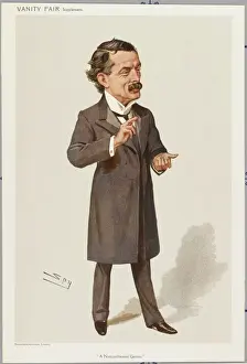 Politic Prints: David Lloyd George Print - A Caricature of the British Politician