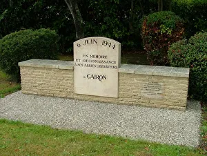 Local Memorial in Cairon to Canadian Liberators Local Memorial in Cairon to Canadian Liberators