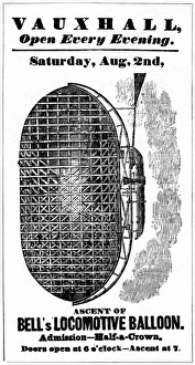 Locomotive balloon in Vauxhall Gardens Locomotive balloon in Vauxhall Gardens