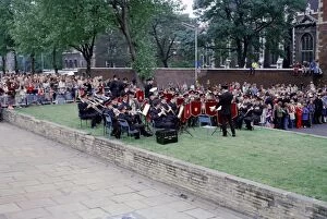 Images Dated 31st May 1977: London Fire Brigade band playing