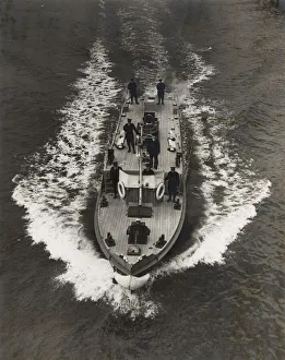 London Fire Brigade fireboat Massey Shaw underway London Fire Brigade fireboat Massey Shaw underway