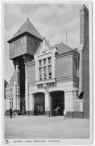 Prints of Acton Fire Brigade Station Fire Brigade Prints: Acton Fire Brigade Station Print (London Fire Brigade)