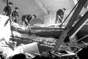 The London Blitz Prints: Blitz in London - Sub-Fire Station, Finsbury Print