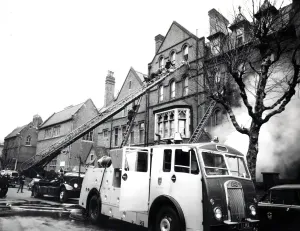 Prints of Mutual assistance took place where a nearby fire brigade would attend a fire in the London Fire Brigade area, or vice-versa Fire Brigade Prints: Middlesex Fire Brigade Print - Mutual Assistance in London