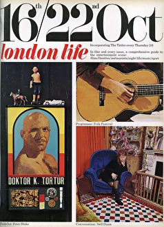London Life front cover 1965, Peter Blake, Nell Dunn London Life front cover 1965, Peter Blake, Nell Dunn
