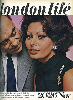 London Life cover featuring Sophia Loren, 1965 London Life cover featuring Sophia Loren, 1965