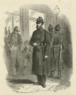 London policemen in night-time uniform London policemen in night-time uniform