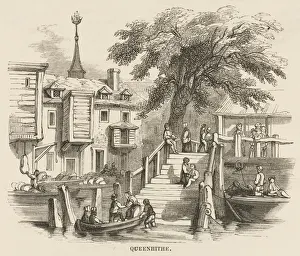 London Queenhithe Quay Print