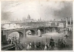 London, Southwark & Blackfriars bridges 1854 London, Southwark & Blackfriars bridges 1854