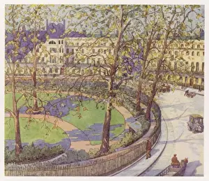London Park Scenery Prints: London / Spring in Square
