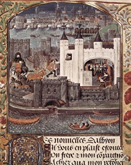 London and the Thames (15th c.). Gothic art London and the Thames (15th c.). Gothic art