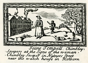 London Trade Card - Jeane Tempell, Chimney Sweep London Trade Card - Jeane Tempell, Chimney Sweep