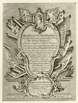 London Trade Card Print circa 1750s
