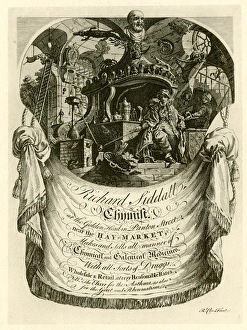 London Trade Card - Richard Siddall, Chemist London Trade Card - Richard Siddall, Chemist