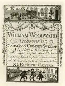 London Trade Card - William Woodward, Nightman London Trade Card - William Woodward, Nightman