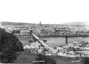 Early 20th Century Panoramic Print of Londonderry