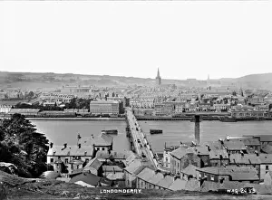 Early 20th Century Print of Londonderry Cityscape
