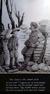Trench Warfare Art Prints: The Long and the Short of It - UP LAST DRAFT, WW1