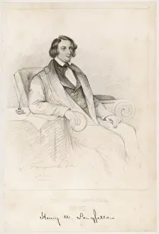 Classic American Literature Prints: Longfellow (Middleaged)