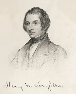Young Henry Wadsworth Longfellow Print