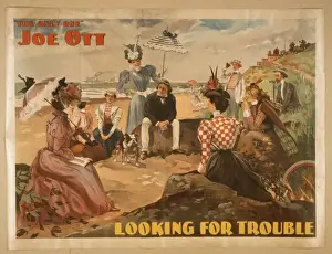 Antique Advertising Prints: Looking for trouble