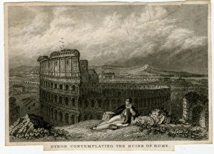 Lord Byron contemplating the Colosseum in Rome Lord Byron contemplating the Colosseum in Rome