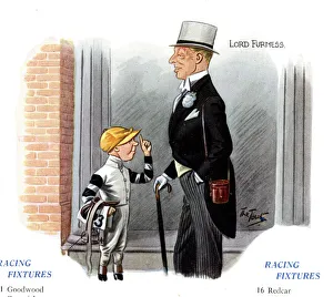 Lord Furness and jockey, racing fixtures Lord Furness and jockey, racing fixtures