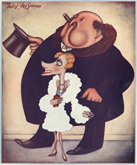 Lord and Lady Castlerosse in caricature by Tony Wysard Lord and Lady Castlerosse in caricature by Tony Wysard