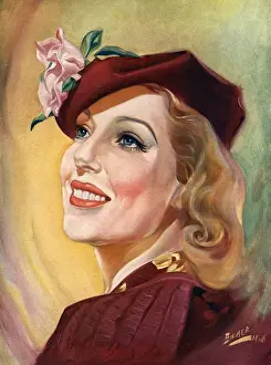Loretta Young Portrait Prints: Loretta Young by C. Binger
