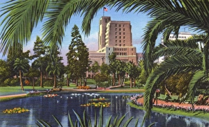 Los Angeles, California - Elks Club from MacArthur Park Los Angeles, California - Elks Club from MacArthur Park