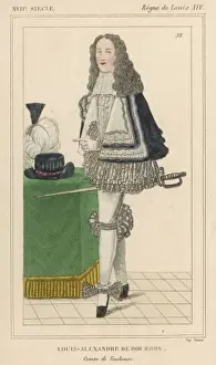French Soldier Prints: Louis-Alexandre De Bourb