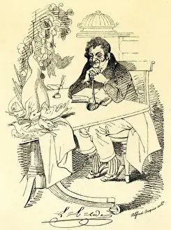 Curly Hair Portraits Prints: Louis E Ude - Maclise