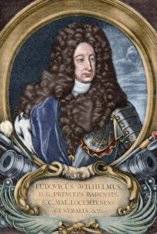 Louis William, Margrave of Baden-Baden (1655-1707). Engravin Louis William, Margrave of Baden-Baden (1655-1707). Engravin