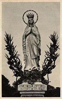 Lourdes, France - The Virgin Crowned statue Lourdes, France - The Virgin Crowned statue