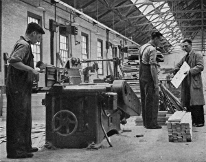 Lowdham Grange Borstal Institution - Woodworking shop Lowdham Grange Borstal Institution - Woodworking shop
