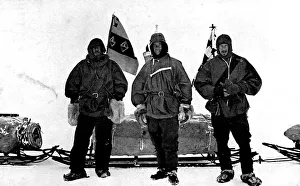 Lt. Shackleton, Captain Scott and Dr. Wilson, Antarctica, 19 Lt. Shackleton, Captain Scott and Dr. Wilson, Antarctica, 19