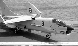 LTV F-8FN Crusader 3 waiting for launch LTV F-8FN Crusader 3 waiting for launch