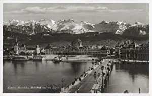 Lucerne, Switzerland on Lake Lucerne Lucerne, Switzerland on Lake Lucerne